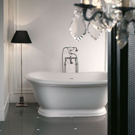 Devon Aurora Ванна 171x87/5xh70,5cм,свободностоящая, встроенный перелив, донный клапан с крышкой из White Tec Plus, сифон, цвет: белый, артикул AURORAWH