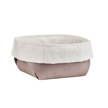 ADJ Корзина для хлеба, 15x15xH7 см., цвет: пепельная роза/устричный, артикул 0039.07/02