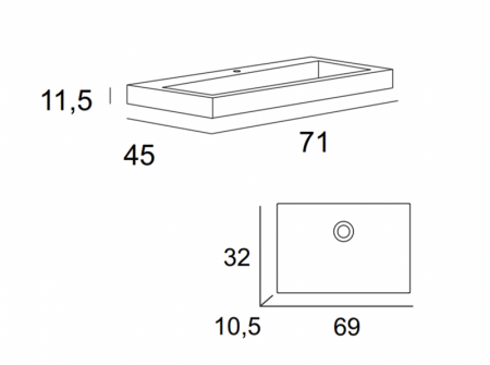 Мебель для ванной CEZARES PREMIUM 70, артикул 55377
