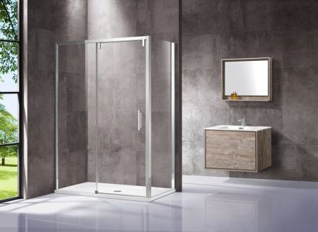 Душевые уголки Vincea Душевой уголок Lugano VSR-1L9012CL, 1200*900, хром, стекло прозрачное, , шт