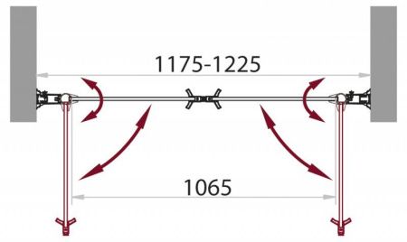 Душевая дверь BelBagno SELA-B-2-105-C-Cr