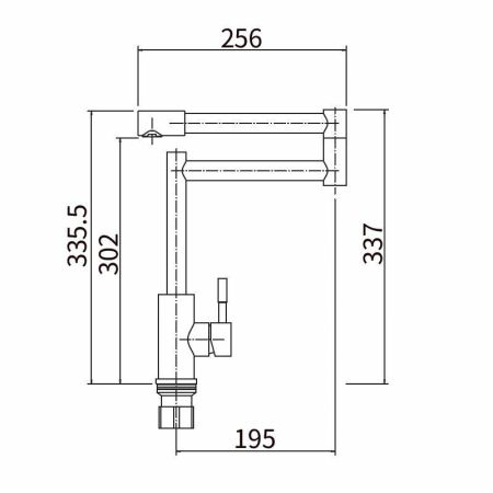 Смеситель для кухни FASHUN A54409, сатин