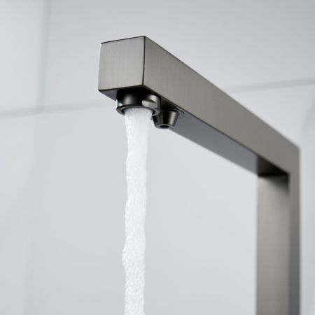 Смеситель для кухни с подключением фильтра Shevanik S148T, оружейная сталь, артикул S148T