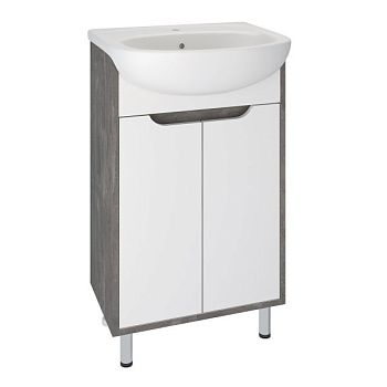 Тумба Runo Эко 50 железный камень под умывальник 00000000152 (Уют 50) (00-00001337)