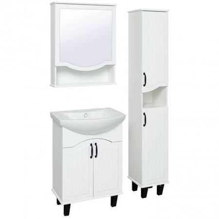 Зеркальный шкаф Runo Марсель 60 4620750028800 Белый, артикул 4620750028800