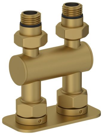 Модуль 2х1/2" прямой EU50 (Матовое ЗОЛОТО) Модуль 2х1/2" прямой EU50 (Матовое ЗОЛОТО)