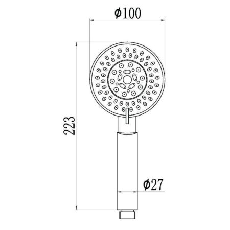 Душевая лейка Savol S-OPA003, хром, артикул S-OPA003