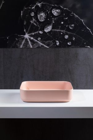 Раковина накладная Allen Brau Fantasy 50 4.11021.SM розовый, артикул 4.11021.SM