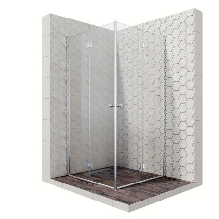 Душевой уголок Ambassador Diamond 12011110-ST5, квадратный, линейный трап, 100х100, артикул 12011110-ST5