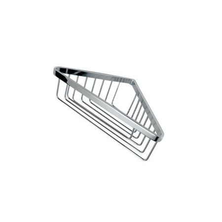 Полка, Carimali, ILTONDO, угловая, для душа, одноярусная, ширина, мм-290, глубина, мм-160, тип установки-настенный, без креплений, цвет-хром, артикул 99113-CR