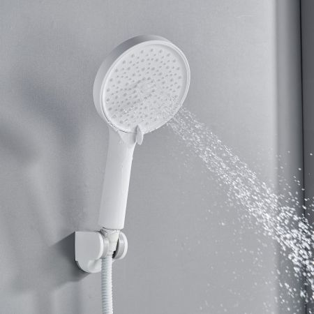 Смеситель для ванны Shevanik S4322C, белый