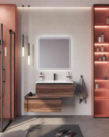 Cтолешница из керамогранита 816x490 SLD-80/48-MNO, Marmo Nero Opaco, артикул SLD-80/48-MNO