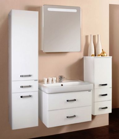 Тумба под раковину АКВАТОН АМЕРИНА 76 1A137701AM010 (подвесная, белый глянец), шт, артикул 1A137701AM010