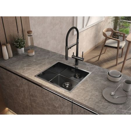 Кухонная мойка Grandex Aqua Proline 5040603, графит, артикул 5040603