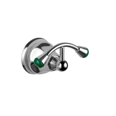 Nicolazzi Teide Chic Крючок двойной, цвет: хром, артикул 1481CR15C