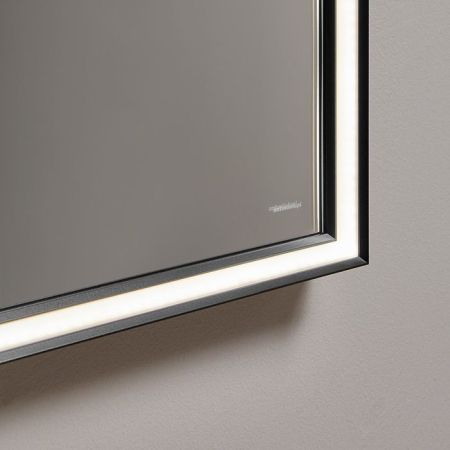 ANTONIO LUPI  Зеркало 1710х750х4 мм., с белой светодиодной подсветкой, с блестящей кромкой, с трансф., рама черная, артикул NASTRO75W Nero