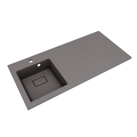 Раковина Florentina Аванти 100 см 10.310.0L100.307, серый шёлк, артикул 10.310.0L100.307