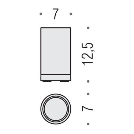 Colombo Nordic Стакан настольный, цвет: хром, артикул B5241.CR-CBO