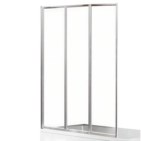 Шторка для ванны NEW TRENDY TREX 120 см P-0154 (хром)