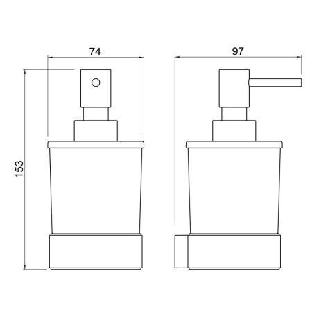 Дозатор Timo Selene 14039/03 черный, артикул 14039/03