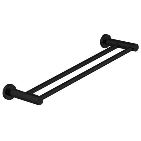 Fima Carlo Frattini Accessori Полотенцедержатель 30см., двойной, подвесной, цвет: чёрный матовый, артикул F6001/40NS