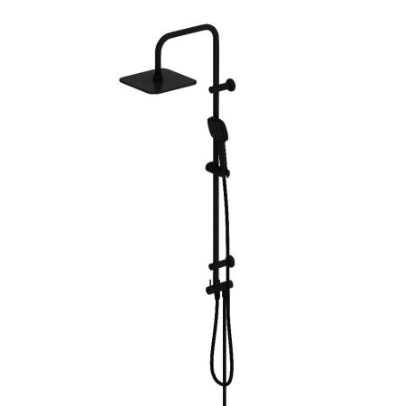 D0712020 Norma душевая система с квадратными лейками, черная, артикул D0712020