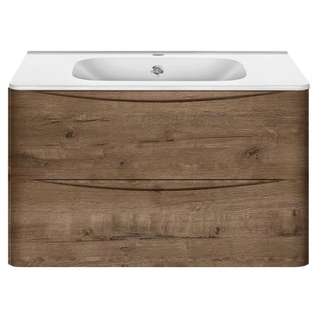 База под раковину Paola 800 подвесная, 2 выкатных ящика soft close, V.Oak, артикул VMC-2P800VO