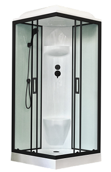 Душевая кабина Royal Bath  RB 80HP6-WT-BL (белое/прозрачное)