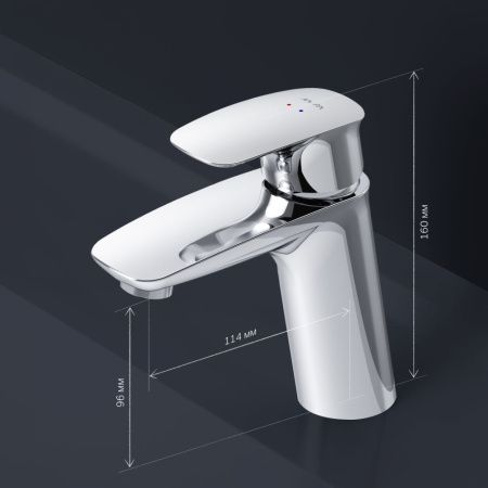 F71A82100 Spirit V2.1 смеситель д/умывальника с д/к, хром, шт F71A82100 Spirit V2.1 смеситель д/умывальника с д/к, хром, шт