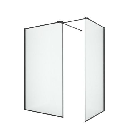 Душевое ограждение NEW TRENDY NEW MODUS BLACK 130x90x200 EXK-0286 (черный)