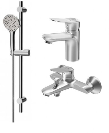 F40985C00 Sunny, набор 3в1: см-ль д/умывальника, см-ль д/ванны/душа, душевой комплект, шт., артикул F40985C00