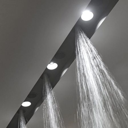 Antonio Lupi Zenit Встраиваемый верхний душ, Ø 8см, прямая струя, цвет: черный, артикул ZENIT11 Nero