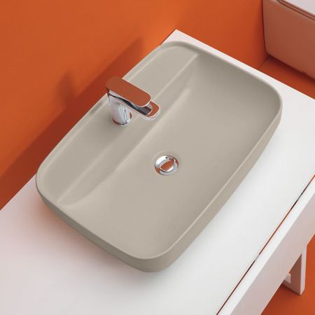 Kerasan Tribeca Раковина накладная , 60х43см, h 150мм с 1 отверстием под смеситель, цвет: Nocciola