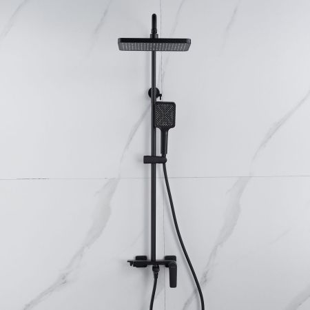 Душевая система Shevanik S4226H, черный