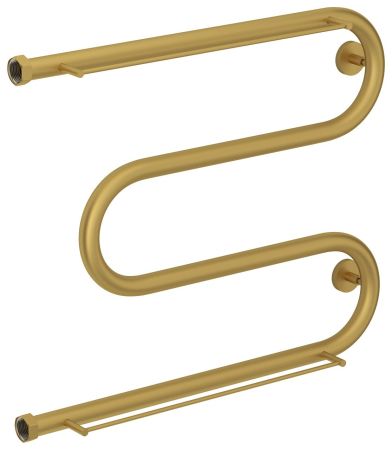 Полотенцесушитель водяной "М-обр.+" 2П 500х650 Н. Г. 1" (Матовое ЗОЛОТО), артикул 032-4008-5065