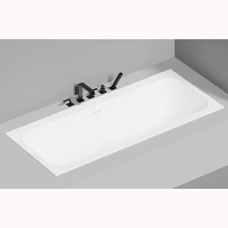Salini ORLANDA AXIS KIT Встраиваемая ванна на ножках 1800х800х600мм, "Up&Down",белый, сифон, интегрированный слив-перел мат-л: S-Sense,  белый глянцев, артикул 103312G