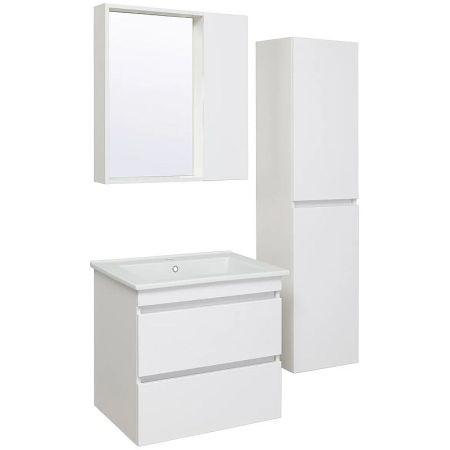 Шкаф пенал Runo Манхэттен 35 4620750029227 подвесной Белый