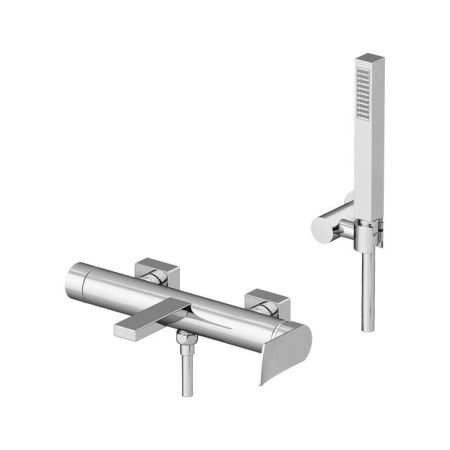 Gattoni Soffio Смеситель для ванны, с носиком, однорычажный. с ручной лейкой. цвет хром, артикул 8100/81C0cr