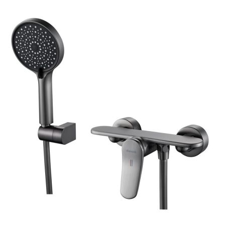 Смеситель для душа Shevanik S4716T, оружейная сталь