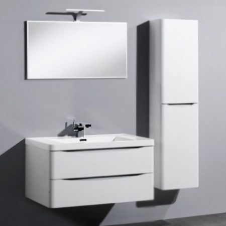 Тумба под раковину BelBagno Ancona-N 100 ANCONA-N-1000-2C-SO-WO подвесная Rovere bianco, артикул ANCONA-N-1000-2C-SO-WO