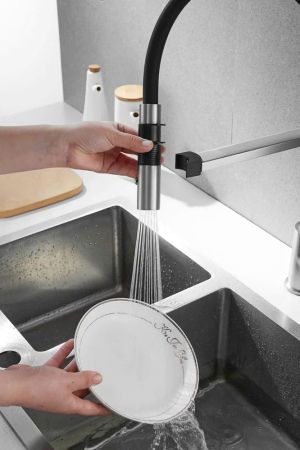 Смеситель для кухни Rose R133L, сатин, артикул R133L