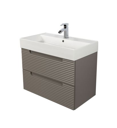 Комплект мебели Visobath Kyoto, 800 мм, цвет кварцевый матовый лак (Quarzo), артикул 76350/Quarzo