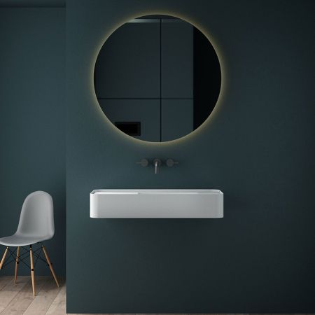 Раковина из искусственного камня Vincea VWB-6S480MW, 800*400*150, подвесная, цвет белый матовый, артикул VWB-6S480MW