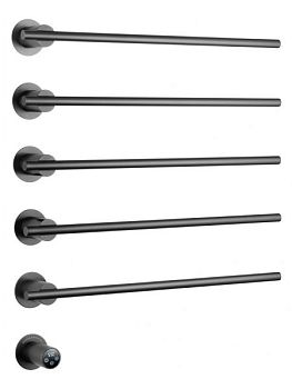 Полотенцесушитель электрический встраиваемый WONZON & WOGHAND DORTMUND, Темный графит (WW-A365-GM)