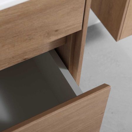 База под раковину Chiara 800 подвесная, 1 выкатной ящик soft-close, N.Oak, артикул VMC-2C800NO