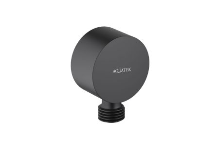 Шланговое подсоединение AQUATEK, матовый черный AQ2457MB, артикул AQ2457MB