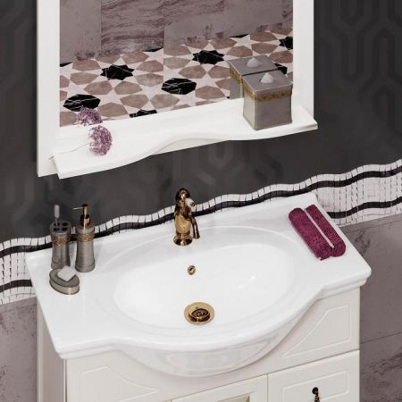 Тумба с раковиной Тибет 75 Opadiris Слоновая кость