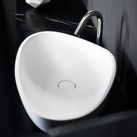 Agape Drop Раковина накладная 67x44.2x18 см, без отв., цвет: белый, артикул ACER1098LZ *0