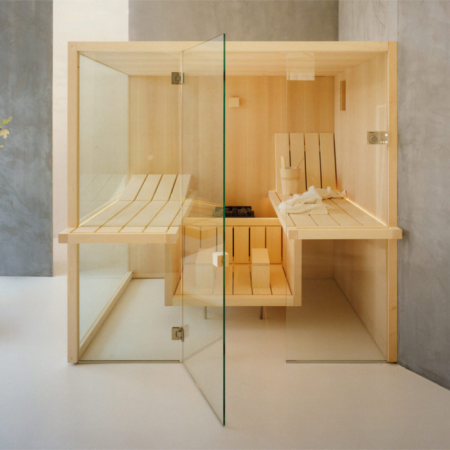 Effegibi Air 80 Corner Сауна 247x162xh213см, DX, отделка: осина термообработанная, артикул SA 91 80 0003