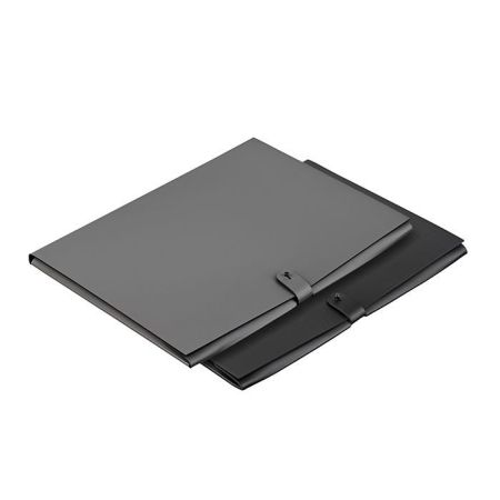 ADJ Папка для бумаг А4, 23x31 см., цвет: черный/серый, артикул 1624.01/03